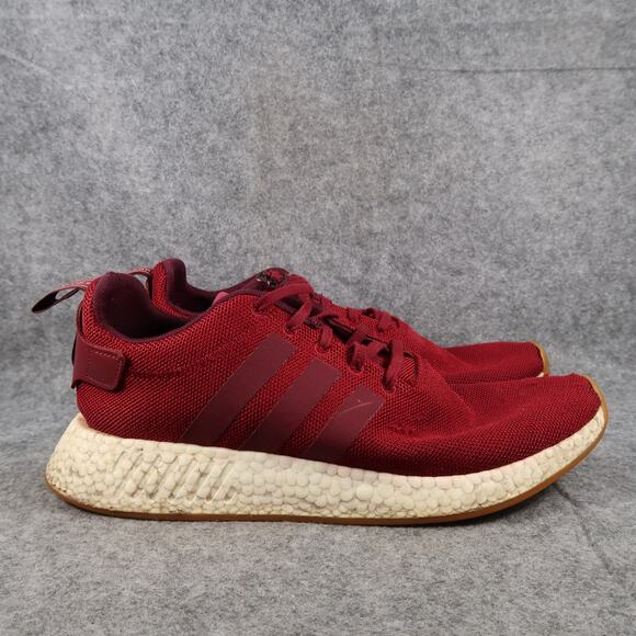 Adidas Shoes Mens 10.5 Athletic Trainers NMD R2 Collegiate Burgundy Casual Run - Picture 1 of 13